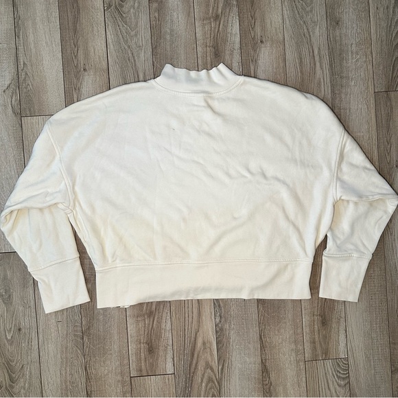 Old Navy Loose Mock Neck Side Zip Tan Sweatshirt 2X - Picture 5 of 6